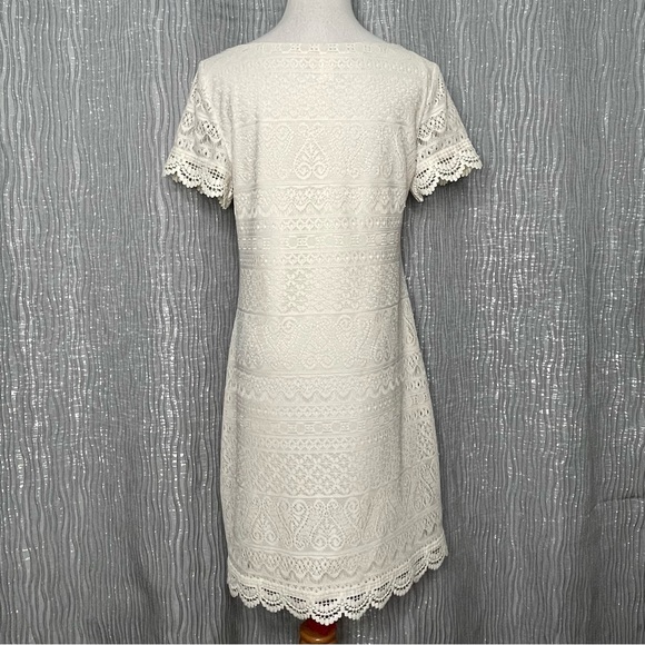 London Times lace popover sheath dress - Picture 4 of 9